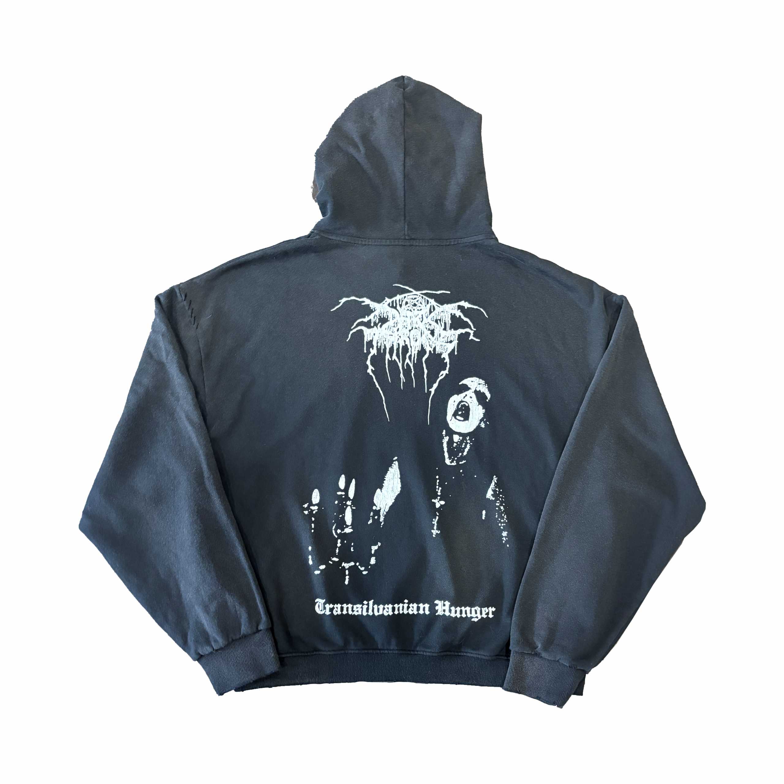 Darkthrone Hoodie - White Logo - Image 2