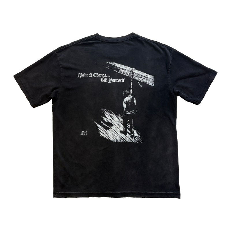 Make a Change K*** Yourself... Black Metal Band T-shirt - Image 2
