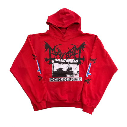 Mayhem Deathcrush Red Hoodie